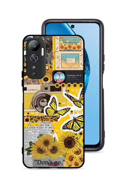 Tolwak غطاء حماية لهاتف Infinix Hot 20 4G مع اقتباسات وملصقات