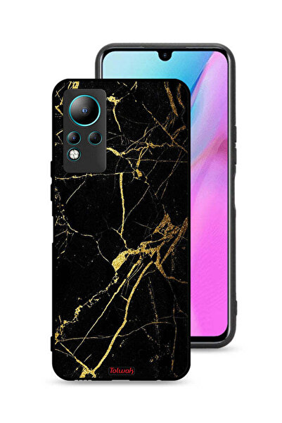 Tolwak غطاء حماية لهاتف Infinix Note 11 - رخامي متصدع