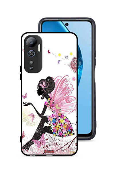 Tolwak غطاء حماية لهاتف Infinix Hot 20 4G بتصميم فتاة الفراشة