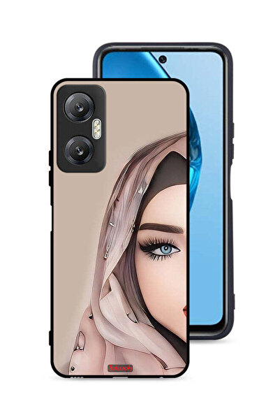 Tolwak غطاء حماية لهاتف Infinix Hot 20 5G برسم فتاة نصف وجه