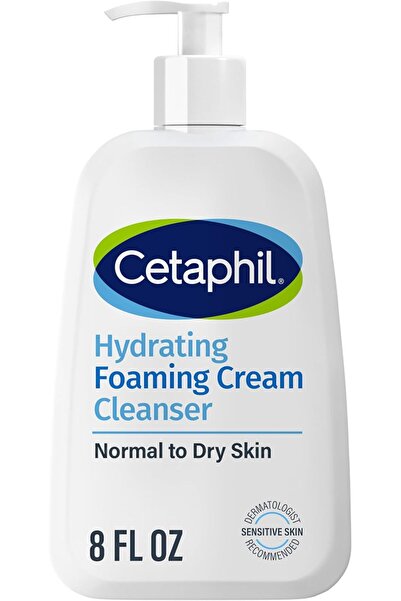 Cetaphil غسول وجه كريمي يتحول إلى رغوة، منظف رغوي كريمي مرطب، 8 أونصة، للبشرة...