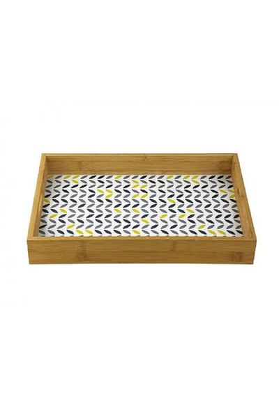 BASURRAH Small rectangular wooden serving tray