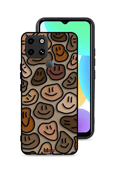 Tolwak غطاء حماية لهاتف إنفينيكس سمارت 6 برسومات وجوه مبتسمة