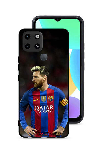 Tolwak غطاء حماية إنفينيكس سمارت 6 لهاتف ميسي برشلونة