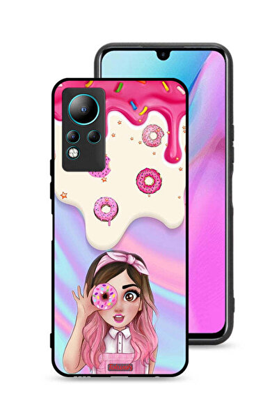 Tolwak غطاء حماية لهاتف Infinix Note 11 يحمل صورة دونات