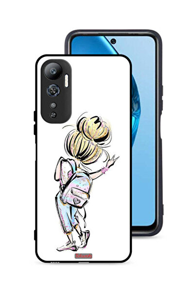 Tolwak غطاء حماية لهاتف Infinix Hot 20 4G بطبعة فتاة العودة إلى المدرسة