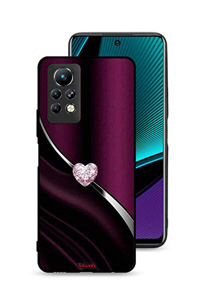 Tolwak غطاء حماية لهاتف إنفينيكس نوت 11 برو بتصميم قلب ماسي