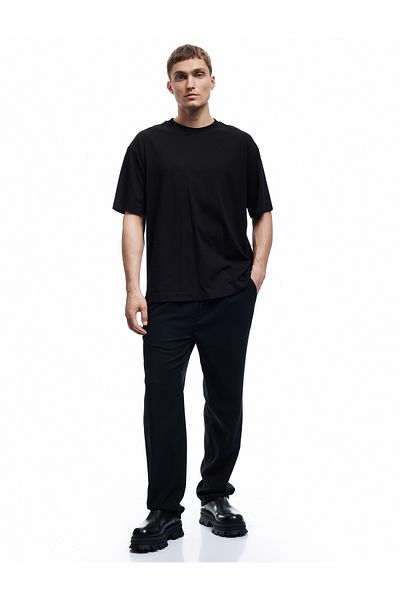 Koton Short Sleeve Crew Neck Cotton Basic Oversize T-Shirt