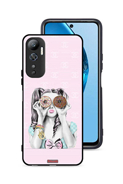 Tolwak غطاء حماية لهاتف Infinix Hot 20 4G يحمل قطعتين من الدونات