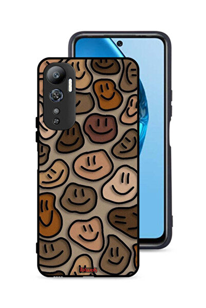 Tolwak غطاء حماية لهاتف Infinix Hot 20 4G برسومات وجوه مبتسمة