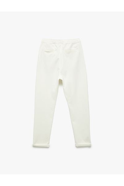Koton Pocket Detailed Folded Leg Waist Lace up Trousers