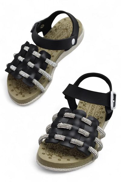 ISPARTALILAR Comfortable Sole Girls' Sandals Slippers Children's Stone Sandals