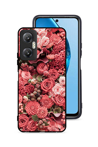 Tolwak غطاء حماية لهاتف Infinix Hot 20 5G بلون الخوخ والورود
