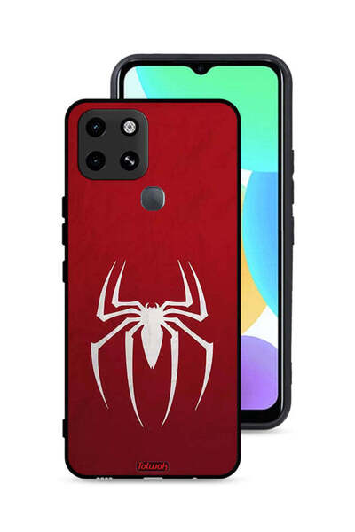 Tolwak غطاء حماية لجهاز Infinix Smart 6 بتصميم Spider Icon