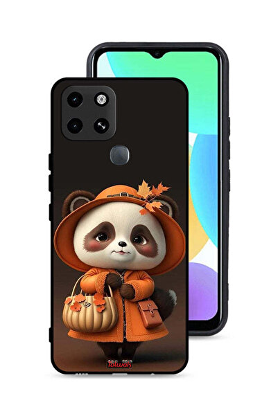 Tolwak غطاء حماية لهاتف إنفينيكس سمارت 6 بتصميم سيدة الباندا اللطيفة