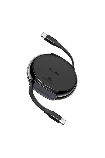 Baseus Retractable Charging / Data Cable, Type-C to Type-C, 100W, 1m, Baseus, Pathfinder Series, Black