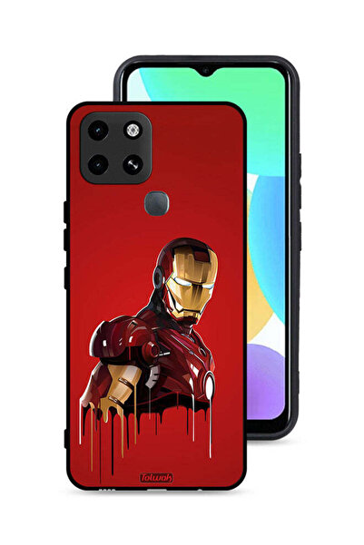 Tolwak غطاء حماية لهاتف Infinix Smart 6 برسومات الرجل الحديدي