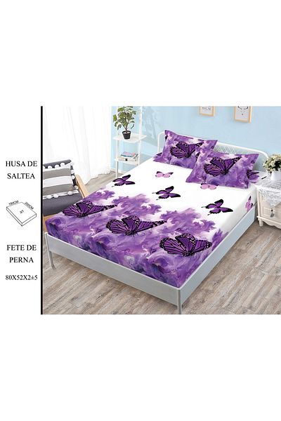 CHIRASO CHIRASO Set Bed Cover, Fine Cotton, 180x200 cm and 2 Pillowcases 80x52 cm