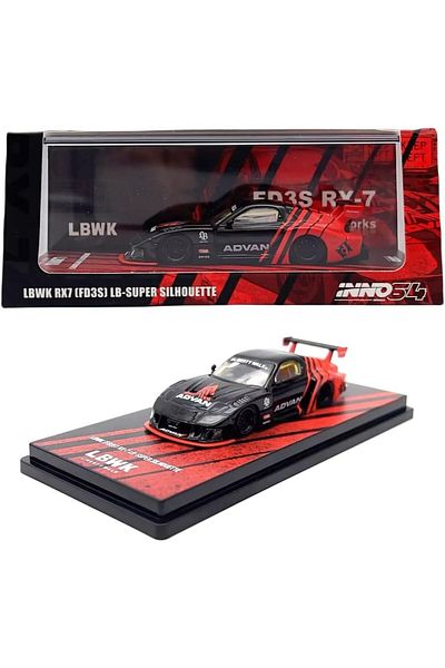 Inno 64 Models Inno64 Lbwk Rx7 (Fd3S) Lb-Super Siilhouette Advan Livery 1:64 Model Car