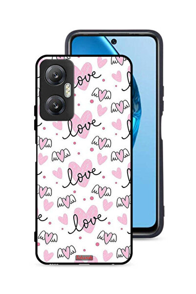 Tolwak غطاء حماية لهاتف Infinix Hot 20 5G بنمط فني بنقشة حب وقلب