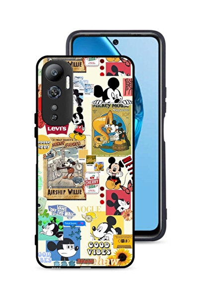 Tolwak غطاء حماية لهاتف Infinix Hot 20 4G مع ملصقات ورسومات سعيدة