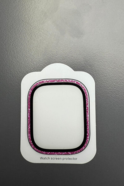 PSGT Apple Watch Ultra 49mm Uyumlu Taşlı Nano Cam Ekran Koruyucu Elmaslı