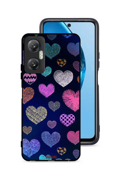Tolwak غطاء حماية لهاتف Infinix Hot 20 5G بنقشة قلوب داجا