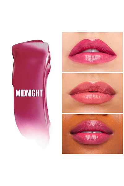 Maybelline New York Balsam de buze pigmentat cu efect de hidratare intensa, Green Edition, 01 midnight, 1.7 g