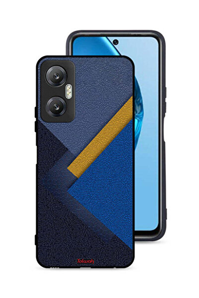 Tolwak غطاء حماية لهاتف Infinix Hot 20 5G بنقشة مثلثات جلدية