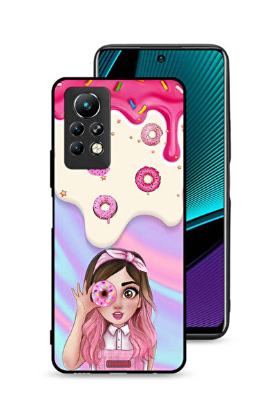 Tolwak غطاء حماية لهاتف Infinix Note 11 Pro يحمل صورة دونات