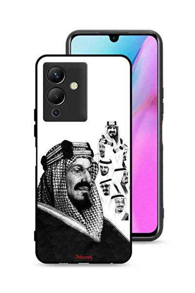 Tolwak غطاء حماية لهاتف إنفينيكس نوت 12 برو 5G، ملصق فني أبيض وأسود لملوك الم...