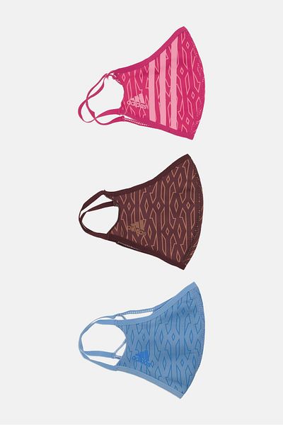 adidas Adidas x Ivy Park 3 Pcs Brand Logo Face Mask, Multicolor