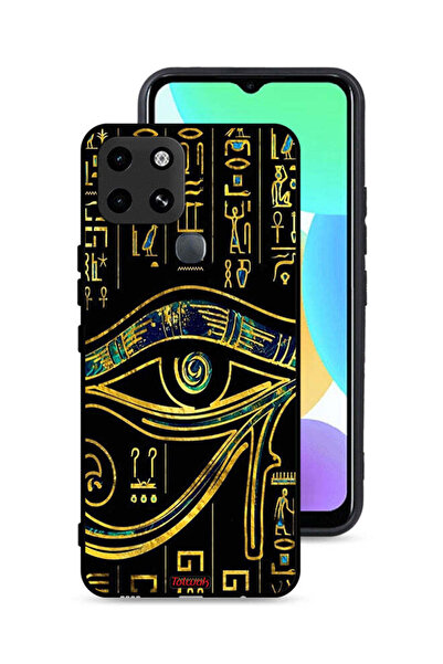 Tolwak غطاء حماية لهاتف Infinix Smart 6 بتصميم عين فنية