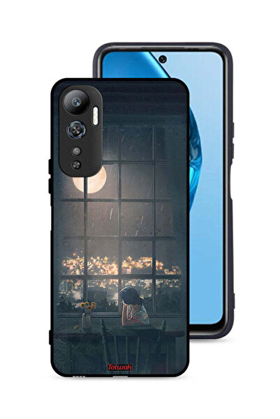 Tolwak غطاء حماية لهاتف Infinix Hot 20 4G برسومات القمر
