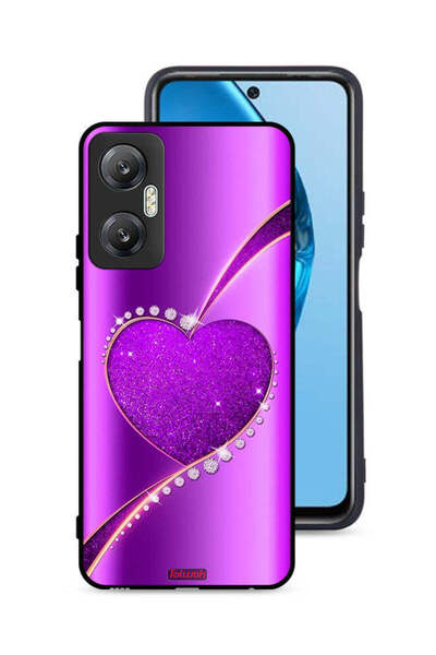 Tolwak غطاء حماية لهاتف Infinix Hot 20 5G بنقشة قلب لامعة