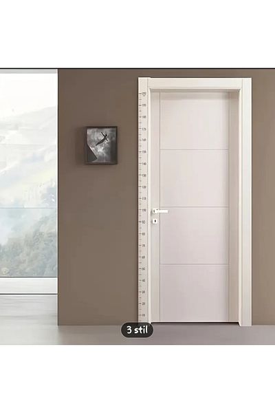 AIROPE Height Measurement Ruler 200cm Transparent (Can Stick to Door - Wall)