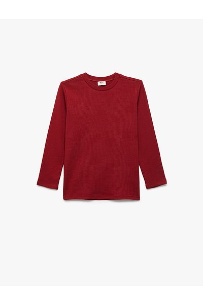 Koton Tricou de bază din bumbac cu mânecă lungă