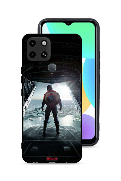 Tolwak Infinix Smart 6 Protective Case Cover Portrait Display Captain America