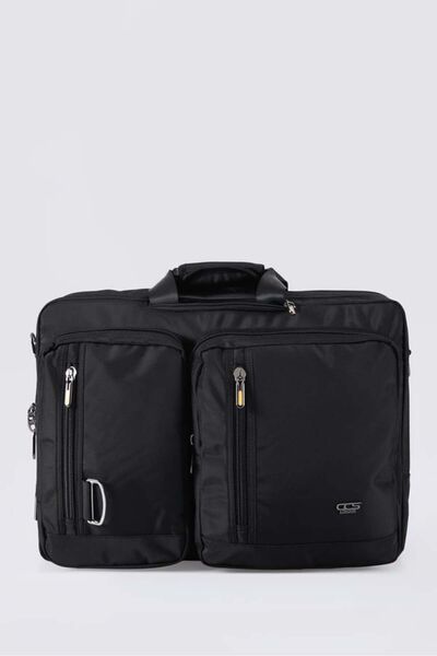 ÇÇS Men's Black Backpack & Briefcase & Laptop Bag 51595
