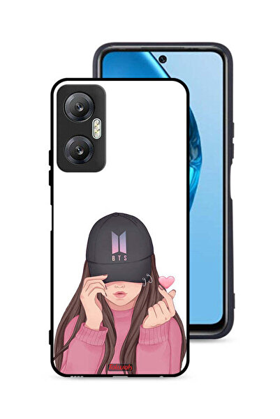 Tolwak غطاء حماية لهاتف Infinix Hot 20 5G، فتاة تلتقط صورة