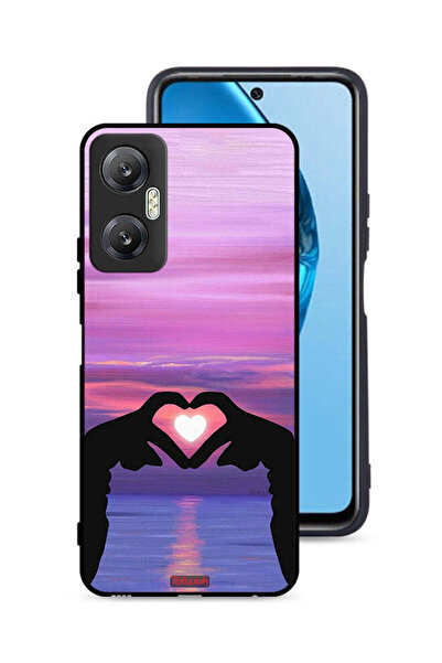 Tolwak غطاء حماية لهاتف Infinix Hot 20 5G بتصميم قلب وقمر