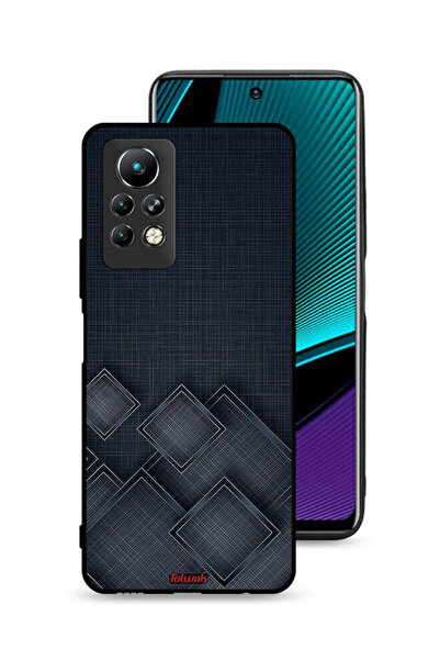 Tolwak غطاء حماية لهاتف Infinix Note 11 Pro بنقشة مربعات على القماش