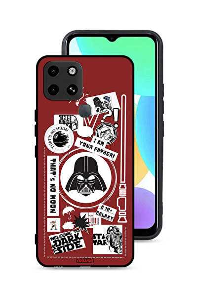 Tolwak غطاء حماية لهاتف Infinix Smart 6 - ملصق "مرحبًا بكم في الجانب المظلم"