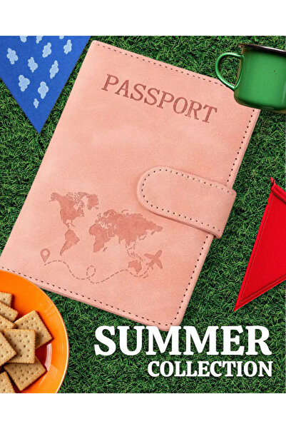 ORGANICYOU Yiwu Passport Holder with Magnetic Closure - Lightweight, Lined Travel Wallet