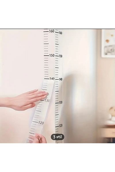 AIROPE Height Measurement Ruler 200cm Transparent (Can Stick to Door - Wall)