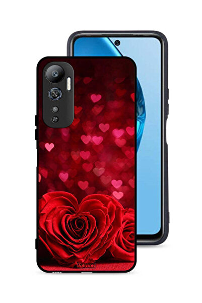 Tolwak غطاء حماية لهاتف Infinix Hot 20 4G بتصميم زهور على شكل قلب وفن تجريدي