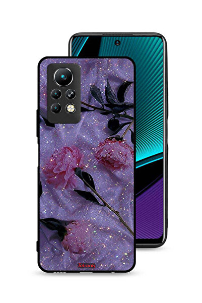 Tolwak غطاء حماية لهاتف إنفينيكس نوت 11 برو بنقشة ورود لامعة
