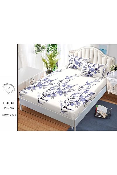 CHIRASO CHIRASO Set Bed Cover, Fine Cotton, 180x200 cm and 2 Pillowcases 80x52 cm