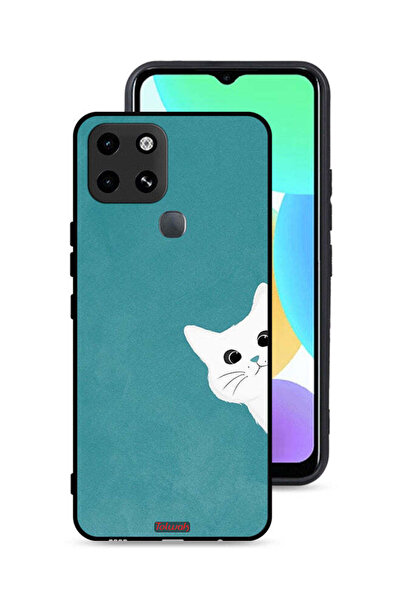 Tolwak غطاء حماية لهاتف Infinix Smart 6 بتصميم قطة