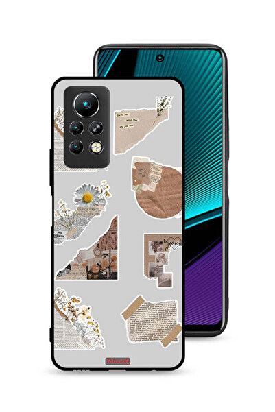 Tolwak غطاء حماية لهاتف Infinix Note 11 Pro مصنوع من قطع من الملصقات الورقية